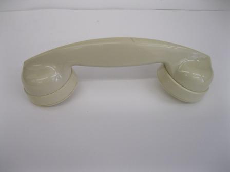 Ivory Bakelite handset for a telephone from 1950's